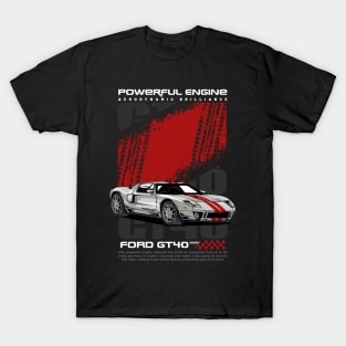 Vintage V8 GT40 Car T-Shirt